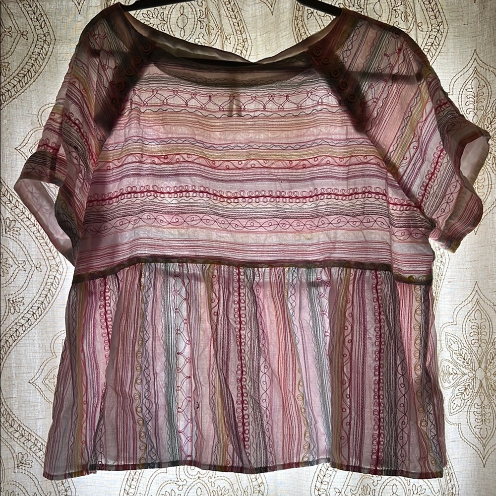 Fun Anthropologie Multicolor Top